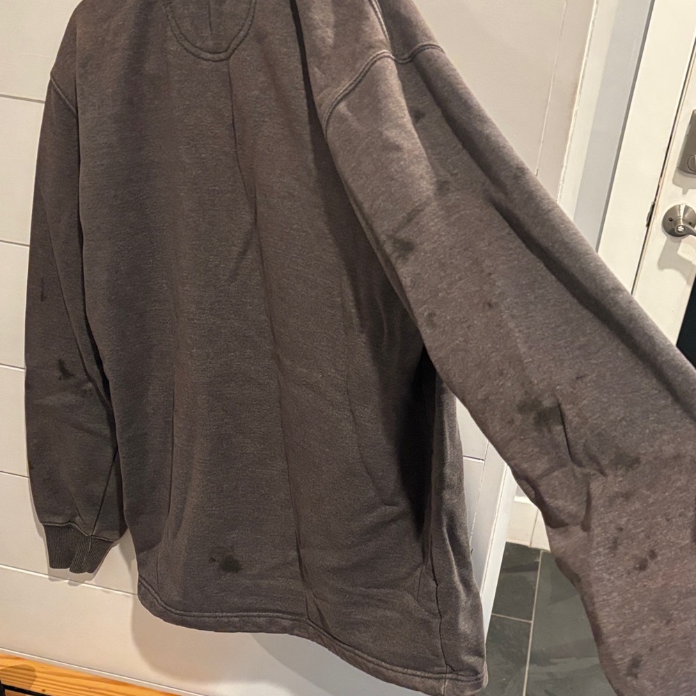 Carhartt Charcoal Half-Zip Sweatshirt - Picture 6 of 6
